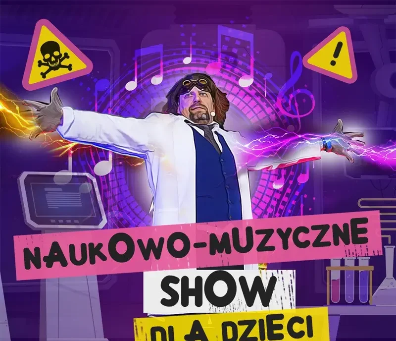 Interaktywne, humorystyczne widowisko z wykonaniem doświadczeń chemicznych i fizycznych na żywo