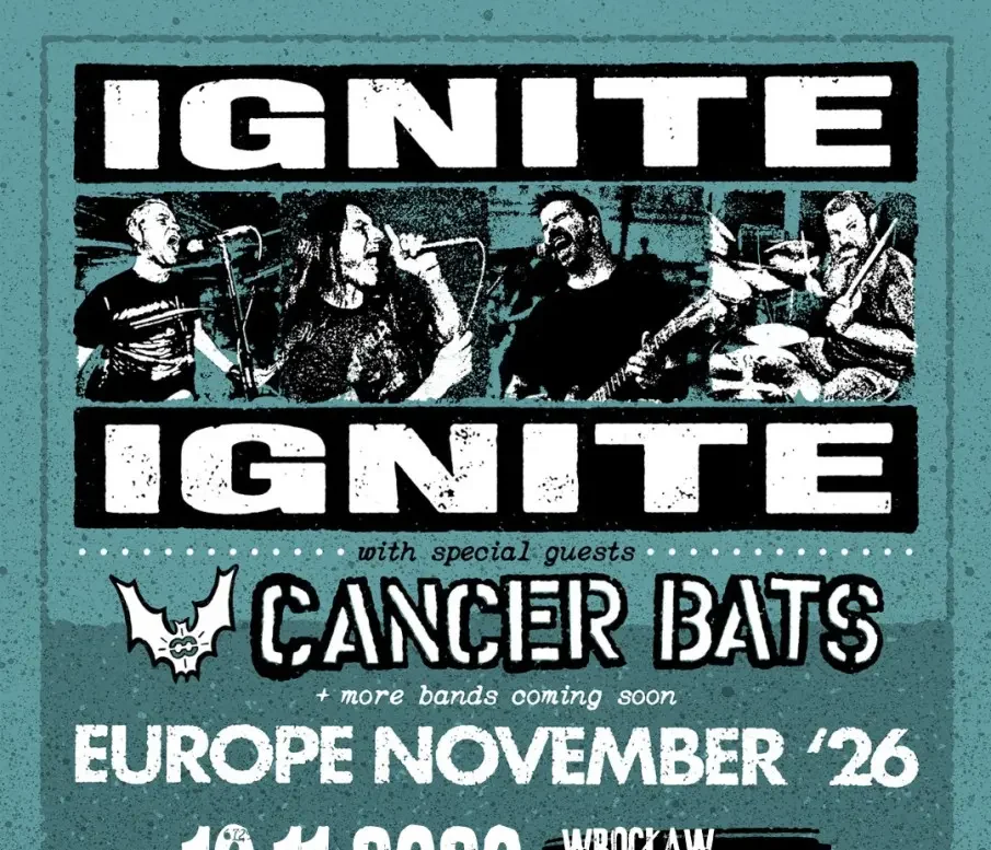 IGNITE oraz CANCER BATS – wspólny koncert we Wrocławiu!
