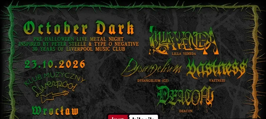 October Dark: Pre-Halloween Live Metal Night: Lilla Veneda, Dysangelium, Vastness i Deacon